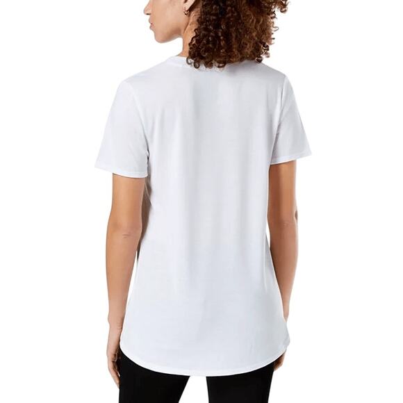 Harry Potter Hogwarts Metallic Graphic Juniors' White Gold T-Shirt | Sz L | NWOT - Picture 2 of 6